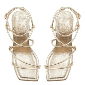NWT ALDO Harmonni Sandals. Size 8, Color: Gold